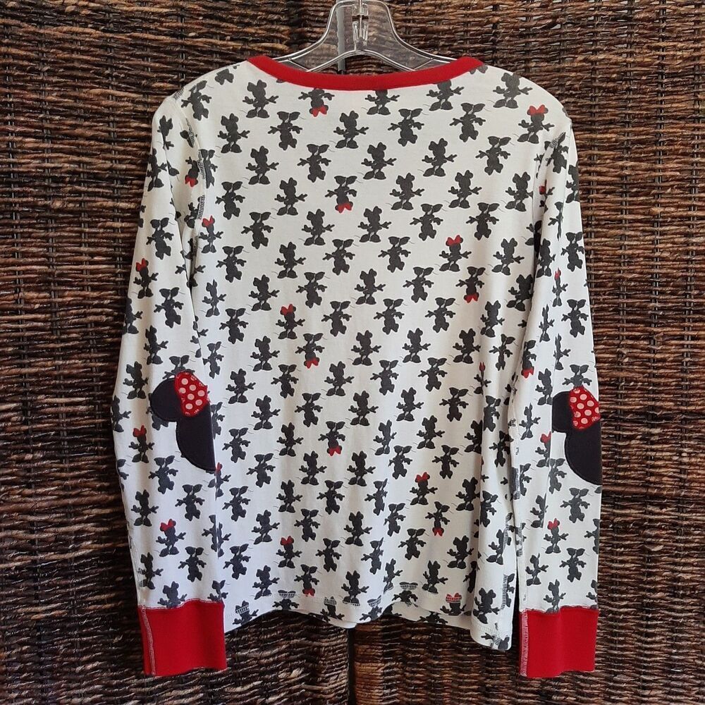 Hanna Andersson Disney Organic Cotton Minnie Mouse Women's Pajama Shirt Medium - Picture 2 of 6